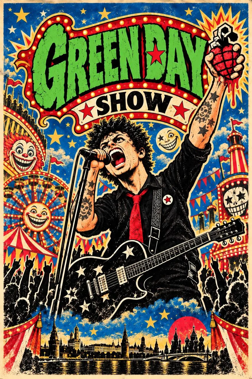 GREEN DAY SHOW — панк-рок карнавал в Москве
